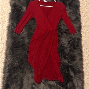 Burgundy Cocktail Dress